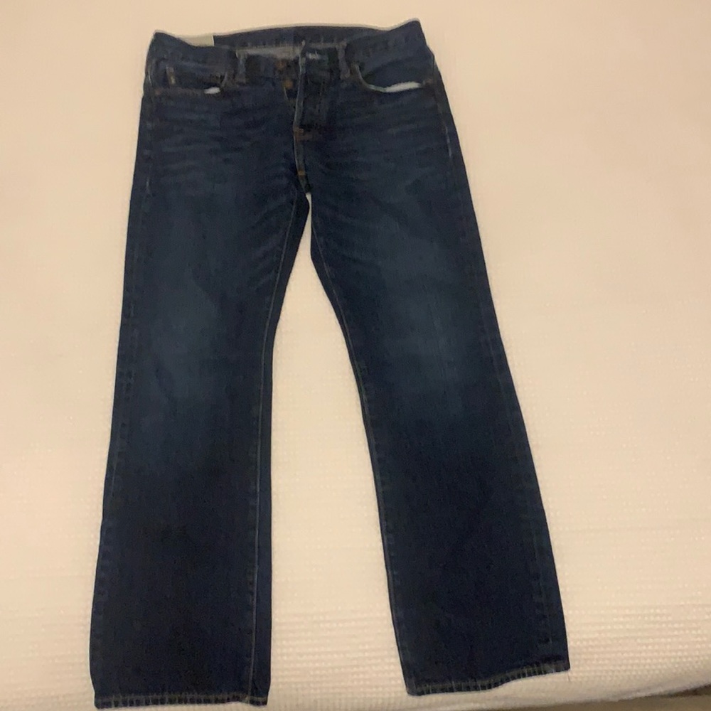 men’s jeans,abercrombie & fitch,dark blue,W32 L30